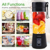 Portable Blender, Personal Size Blender Shakes and Smoothies Mini Jucier Cup USB Rechargeable Battery Strong Power Ice Blender Mixer Home Office Sports Travel Outdoors